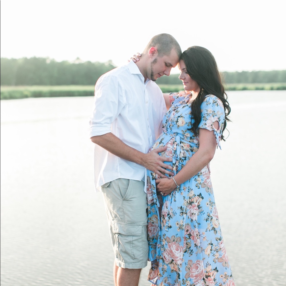 Floral wrap dress (not maternity)